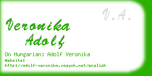 veronika adolf business card